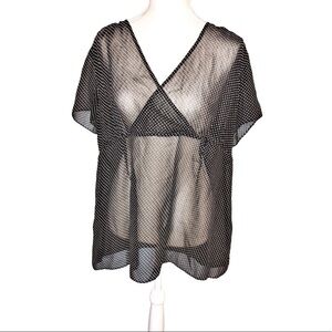 Motherhood Maternity Polka dot Shirt Size XL